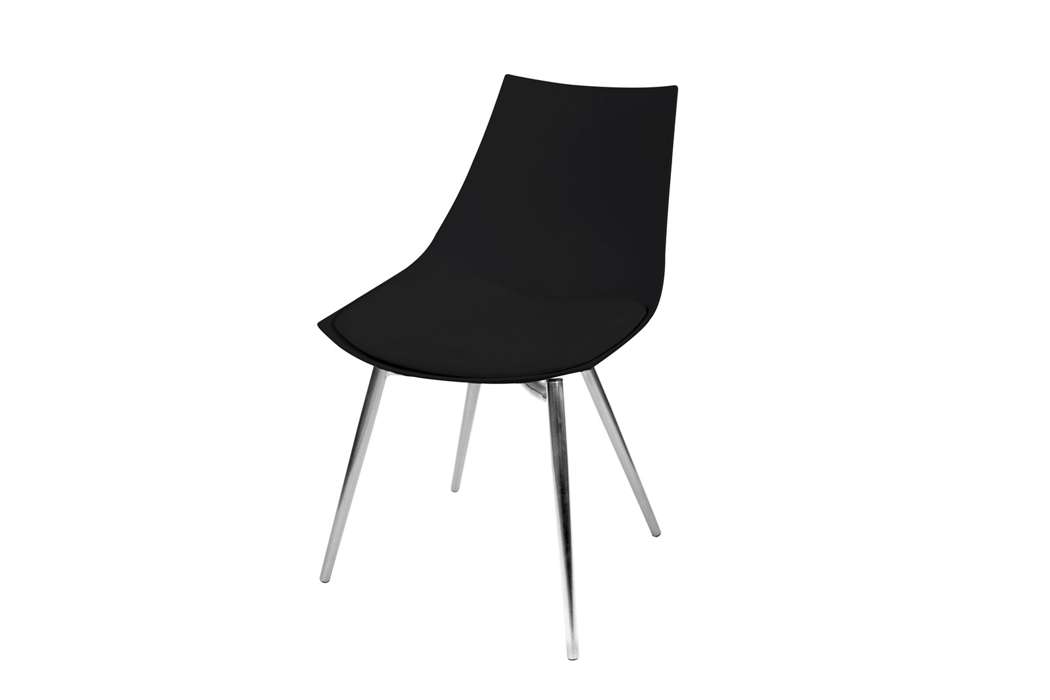 Chair Dakota 110 4er-Set black / chrome