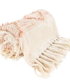 Alternative view of Blanket Bohist 225 Pink / Cream
