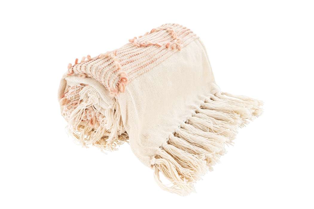 Blanket Bohist 225 Pink / Cream - Afbeelding 2