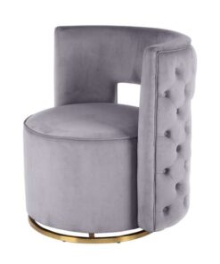 Sessel Drehsessel Beverly 125 Grau / Gold