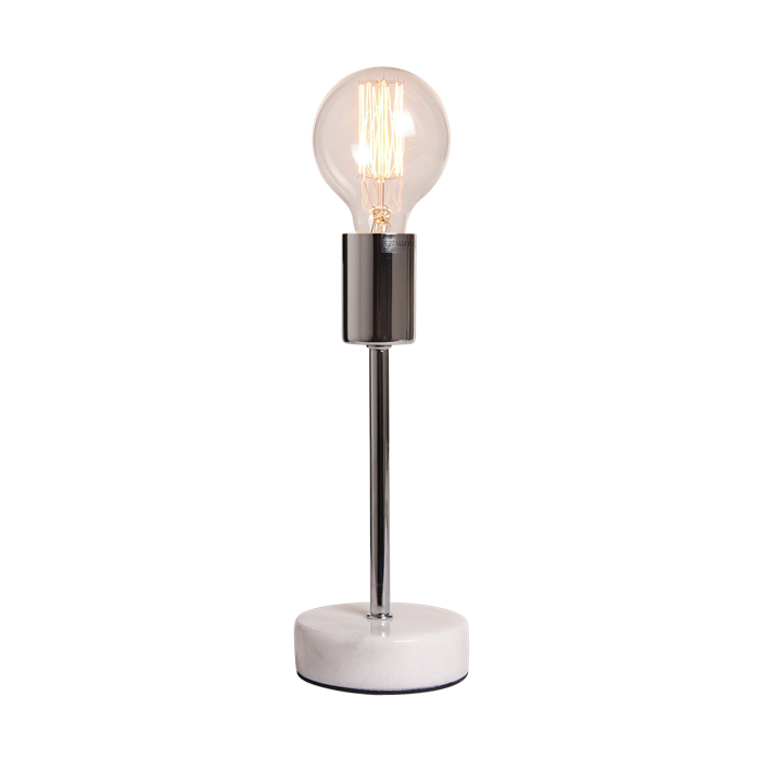 Table lamp Finland, chrome, white marble - Afbeelding 4