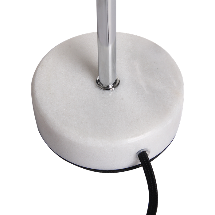 Table lamp Finland, chrome, white marble - Afbeelding 5
