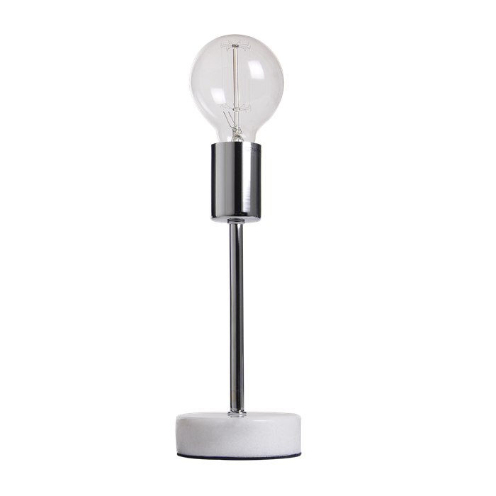Table lamp Finland, chrome, white marble - Afbeelding 6