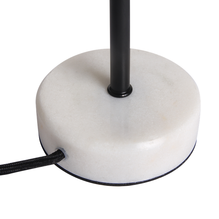 Table lamp Finland, black, white marble - Afbeelding 5