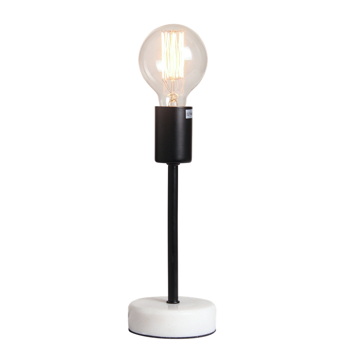 Table lamp Finland, black, white marble - Afbeelding 6