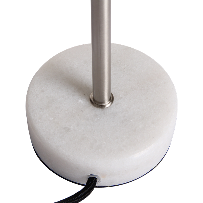 Table lamp Finland nickel satin, white marble - Afbeelding 5