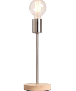 Table lamp Norway, L nickel satin
