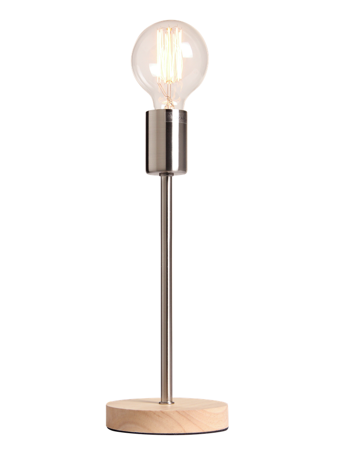 Table lamp Norway, L nickel satin