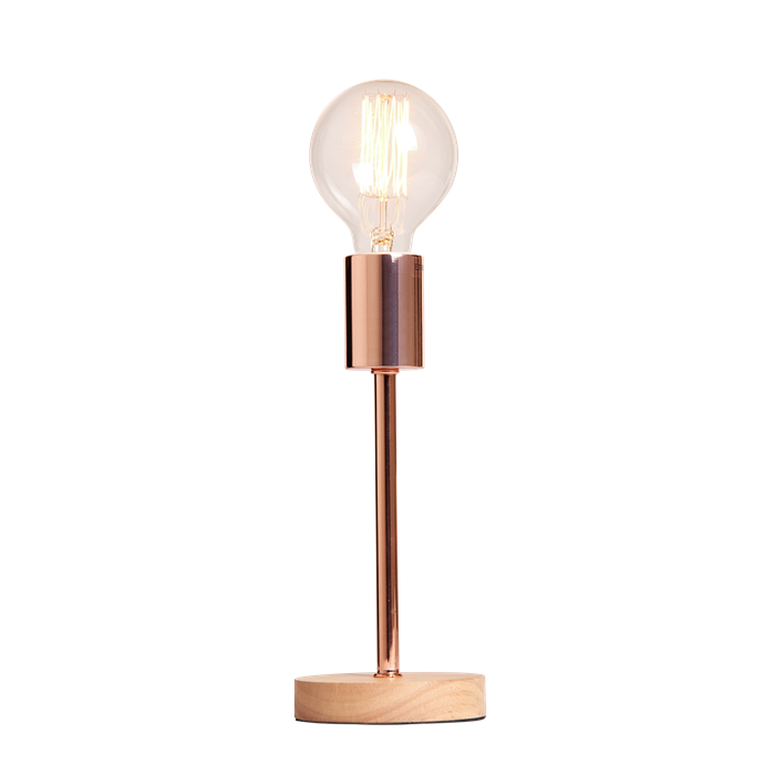 Table lamp Norway, L copper