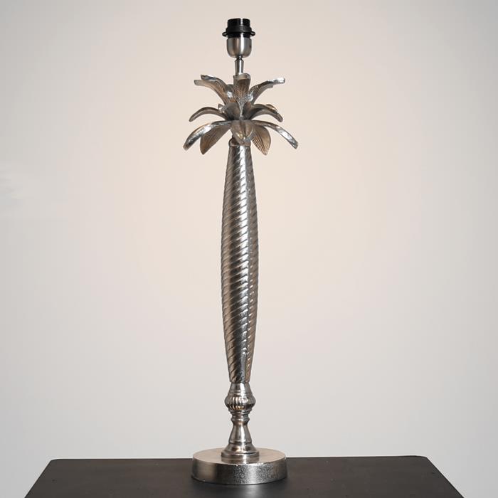 Table lamp Aberto L, raw nickel
