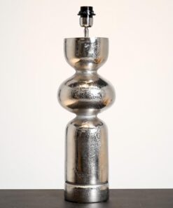 Table lamp Alfonso L, raw nikkel