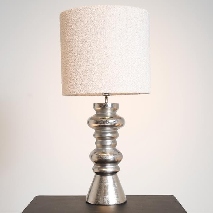 Table lamp Bruno L, raw nickel - Afbeelding 2