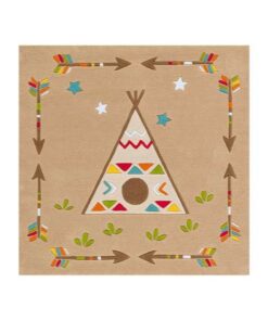 Spirit Glowy 3142 multi Indian 130x130cm
