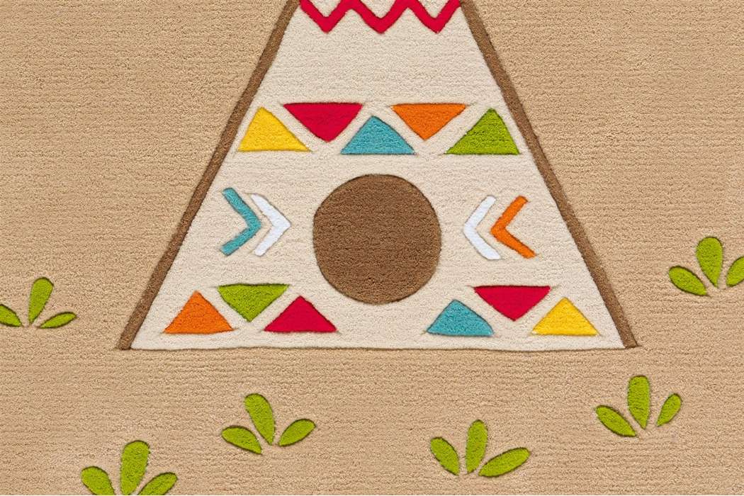 Spirit Glowy 3142 multi Indian 130x130cm - Afbeelding 3