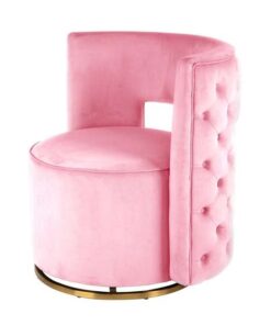 Lounge Chair Beverly 125 pink / gold