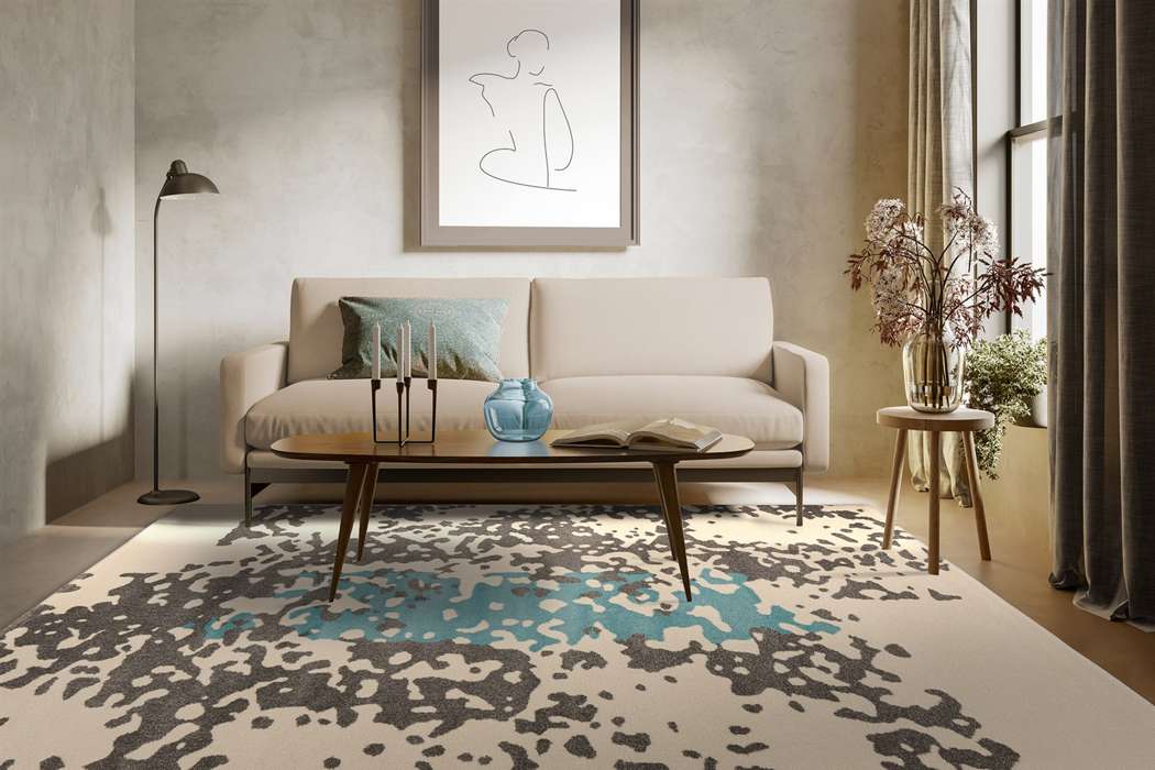 Naila 300 creme/blauw 120x170cm - Afbeelding 2