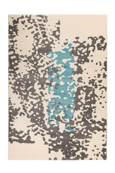 Naila 300 creme/blauw 80x150cm