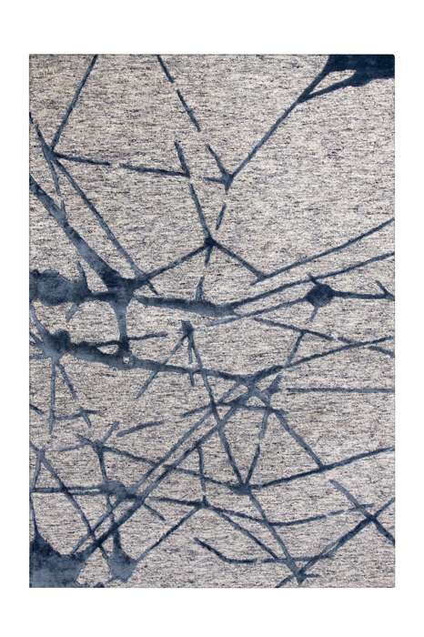 Damast 225 grijs/blauw 140x200cm