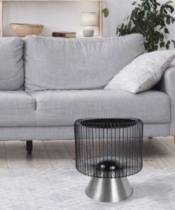 Alternative view of Sidetable Malibu 125 zwart/zilver