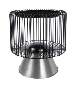 Sidetable Malibu 125 zwart/zilver