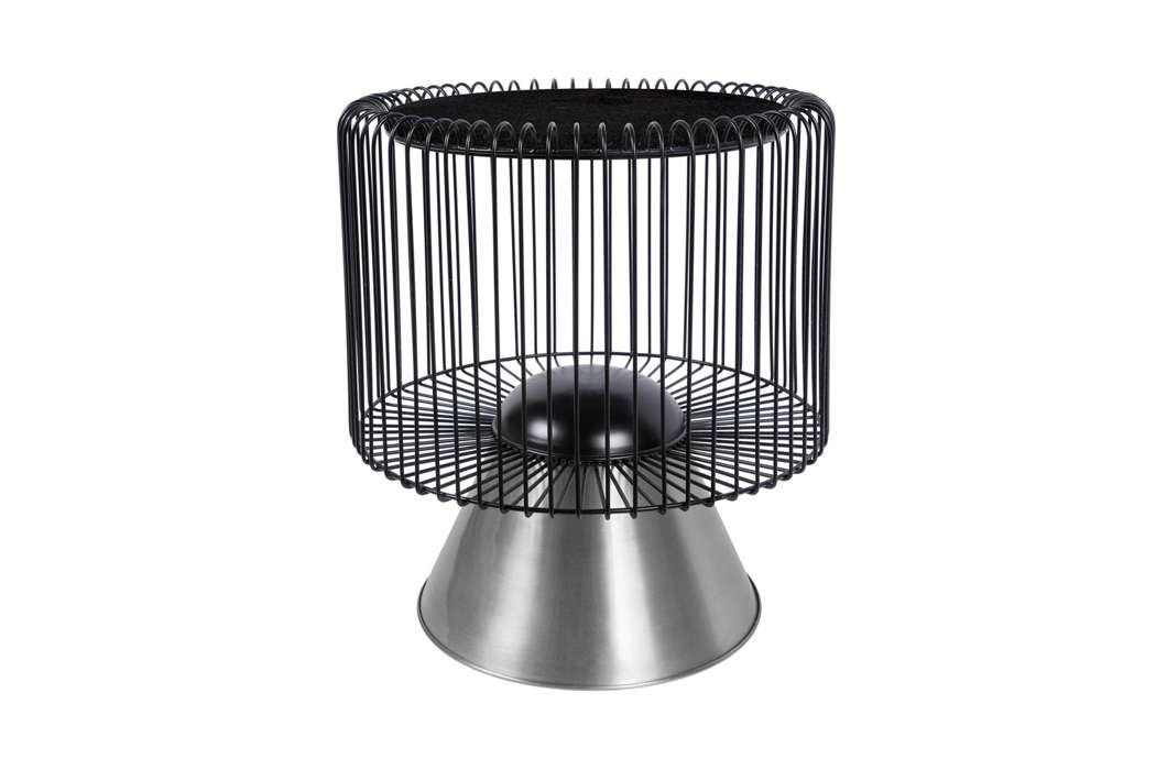 Sidetable Malibu 125 zwart/zilver