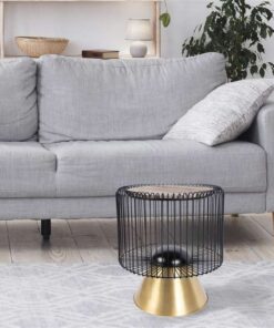 Alternative view of Sidetable Malibu 125 bruin/zwart/goud