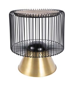 Sidetable Malibu 125 bruin/zwart/goud