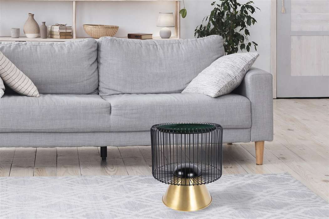 Sidetable Malibu 125 groen/zwart/goud - Afbeelding 2