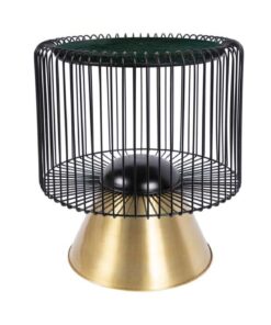 Sidetable Malibu 125 groen/zwart/goud