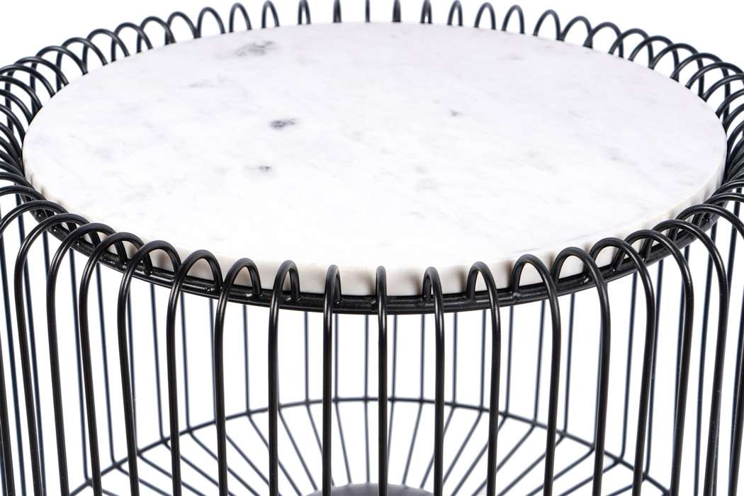 Sidetable Malibu 125 wit /zwart/zilver - Afbeelding 3
