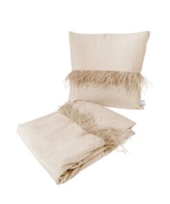 Decorative cushions & blanket Palmira 225 set of 2 champagne