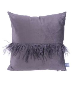Alternative view of Decorative cushion & blanket Palmira 225 set of 2 graphite