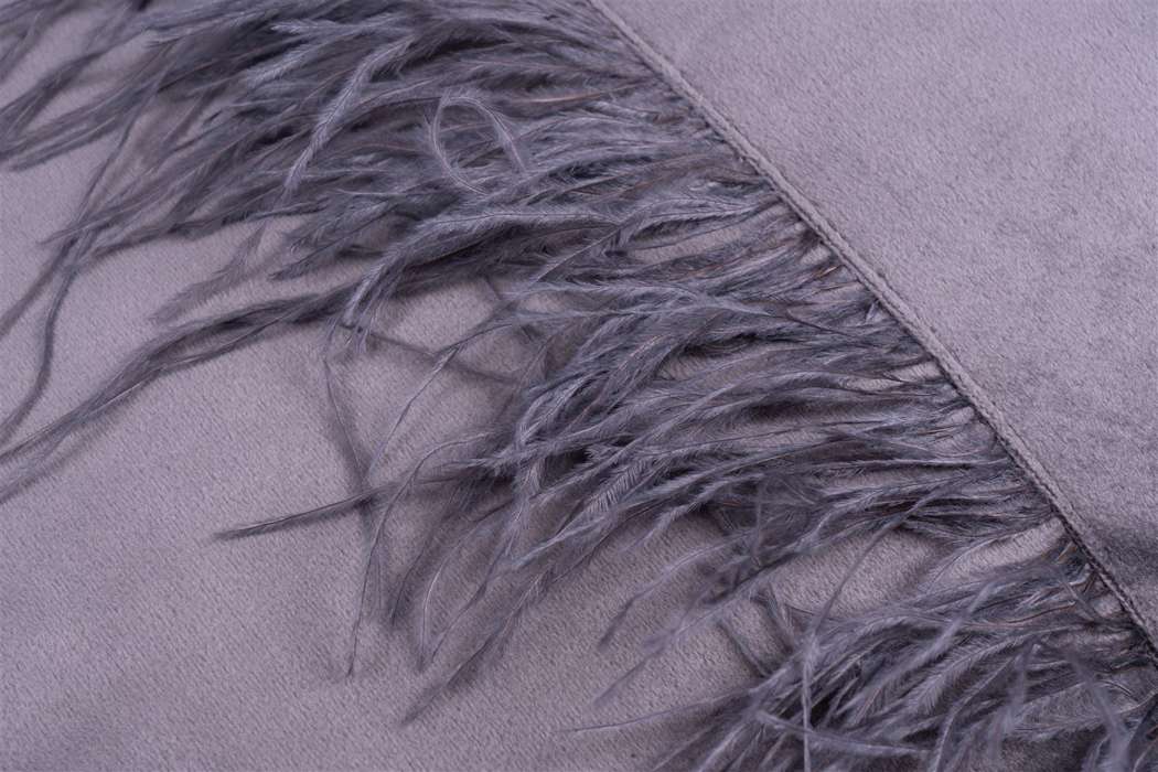 Decorative cushion & blanket Palmira 225 set of 2 graphite - Afbeelding 4