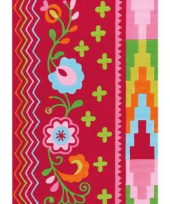 Sam 4144 multi/roze 140x200cm