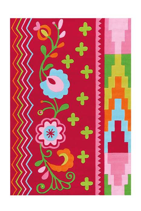Sam 4144 multi/roze 140x200cm