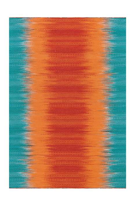 Sunset 8070 oranje/blauw 140x200cm