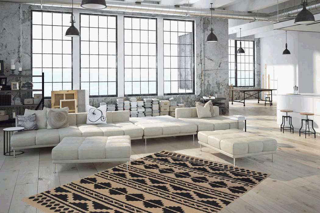 Scandy 310 zwart/naturel 200x290cm - Afbeelding 2