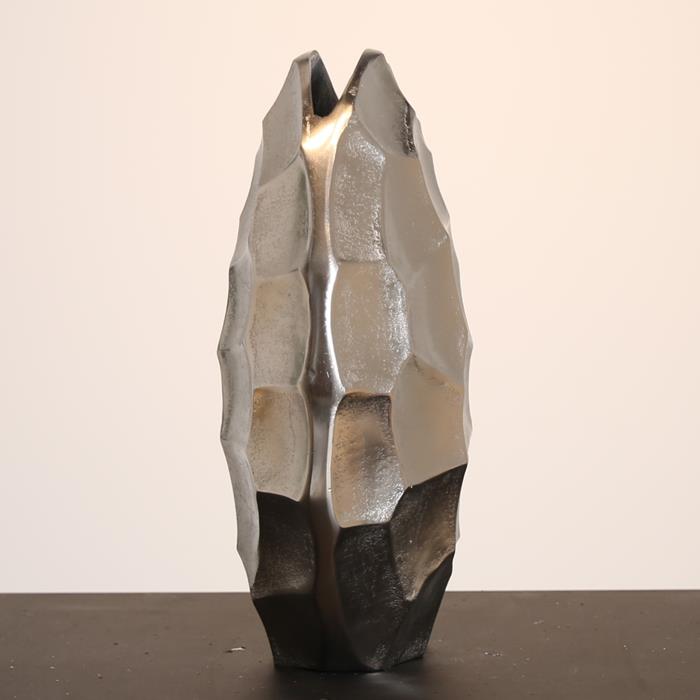 Vase Calori medium raw nickel - Afbeelding 2