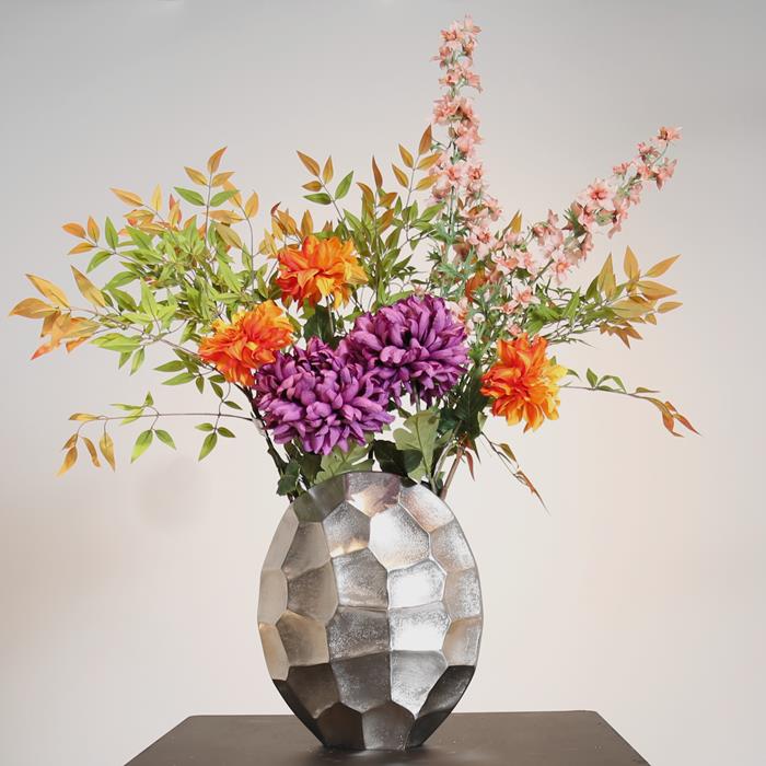 Vase Calori medium raw nickel - Afbeelding 3