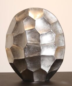 Vase Calori medium raw nickel