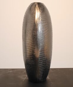 Alternative view of Vase Firenze large rough nickel