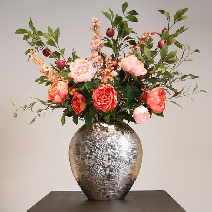 Vase Firenze large rough nickel - Afbeelding 3