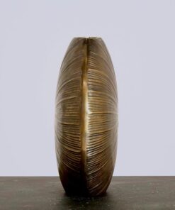 Alternative view of Vase Livorno medium brass