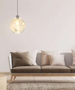 Alternative view of Hanglamp Natalie 125 clear/grijs