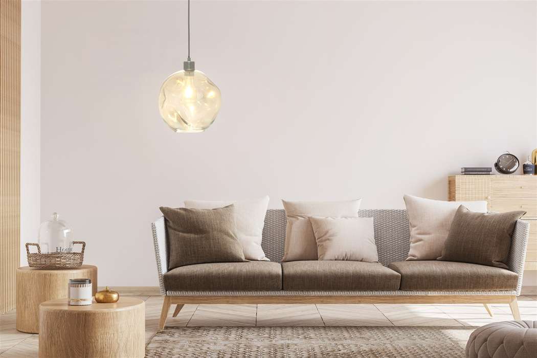 Hanglamp Natalie 125 clear/grijs - Afbeelding 2