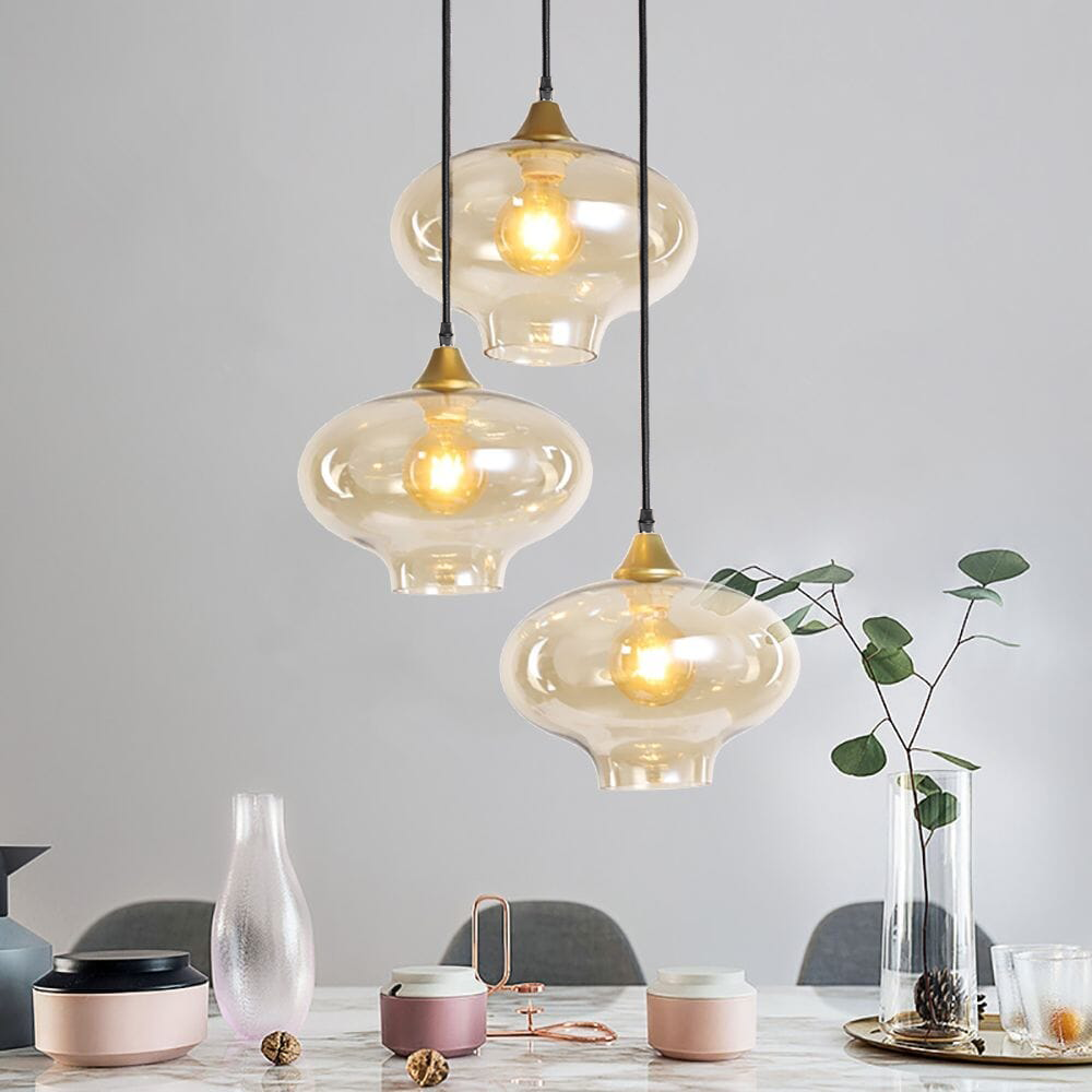 Hanglamp Vilmar 3 lichts goud - Afbeelding 3