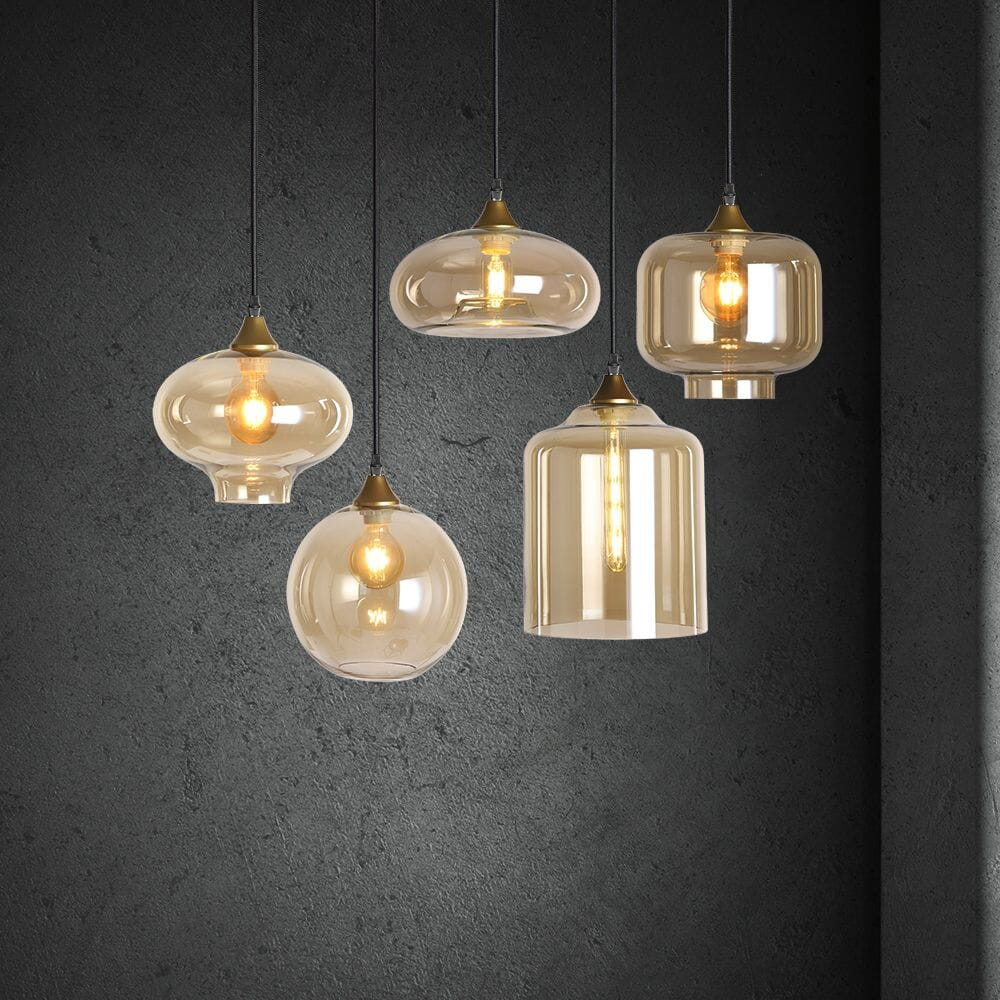 Hanging lamp Vilmar 5-L gold - Afbeelding 4