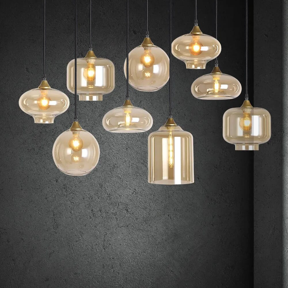 Hanging lamp Vilmar 9-L gold - Afbeelding 3