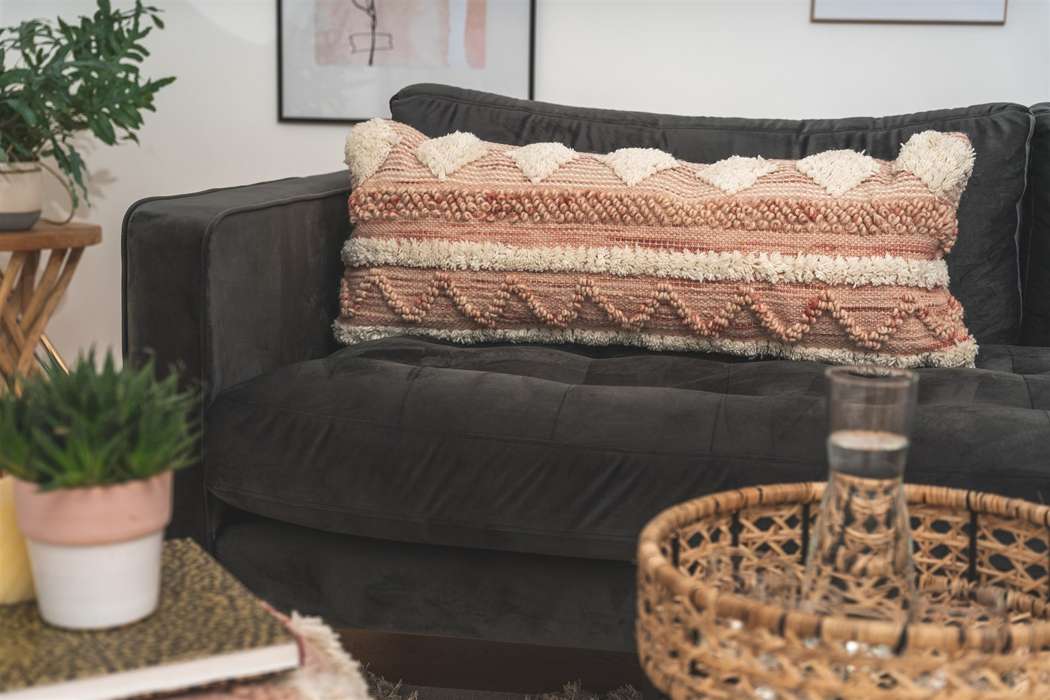 Cushion Bohist 225 pink / cream 35cm x 95cm - Afbeelding 2