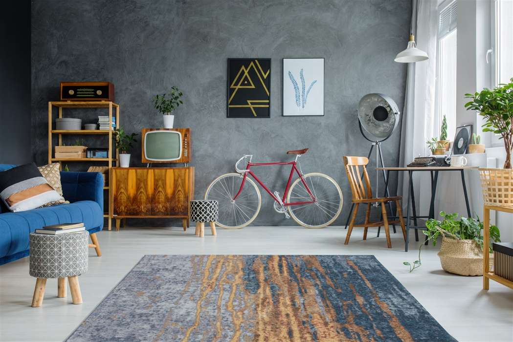 Blaze 300 beige/blauw 115x170cm - Afbeelding 2